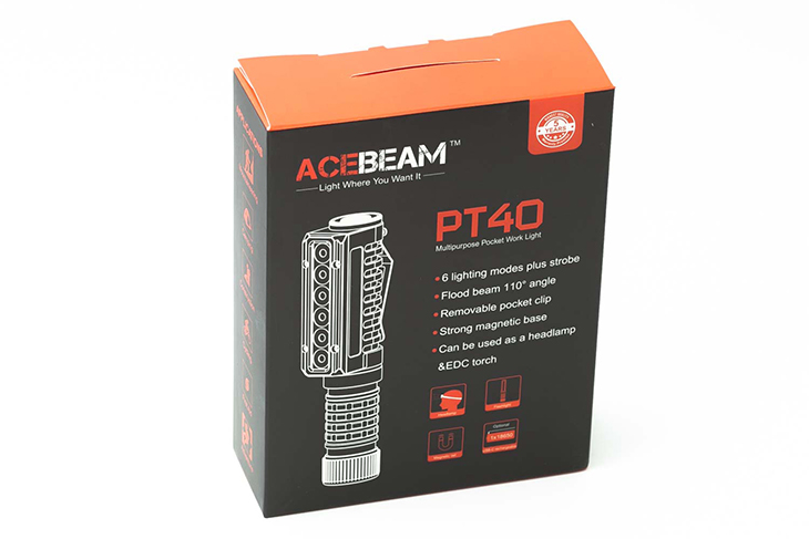   Acebeam PT40, 6x Samsung LH351D, 3000 , 1x18650, USB