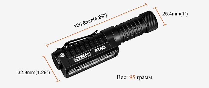   Acebeam PT40, 6x Samsung LH351D, 3000 , 1x18650, USB