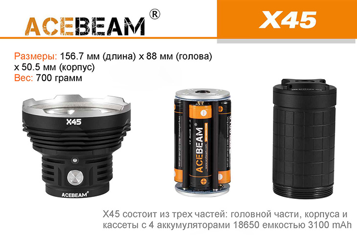  Acebeam X45, 18000 ,  