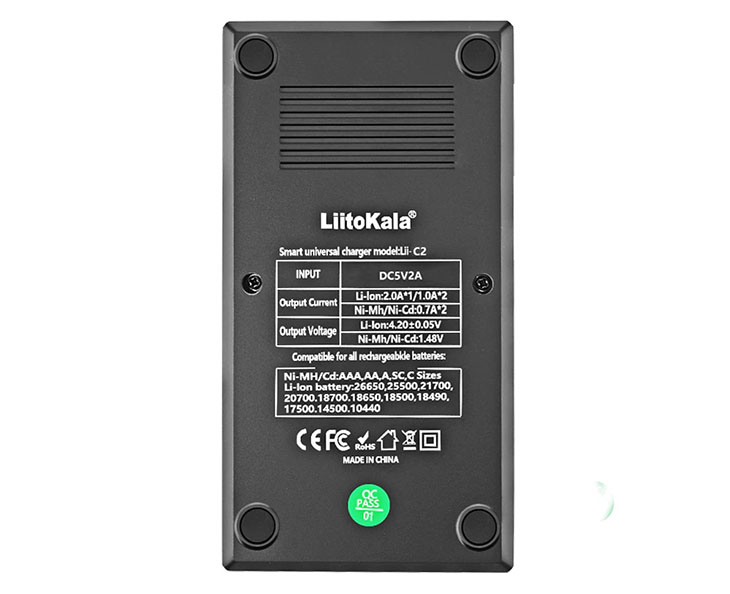   LiitoKala Lii-C2  2  Li-ion/Ni-MH, USB