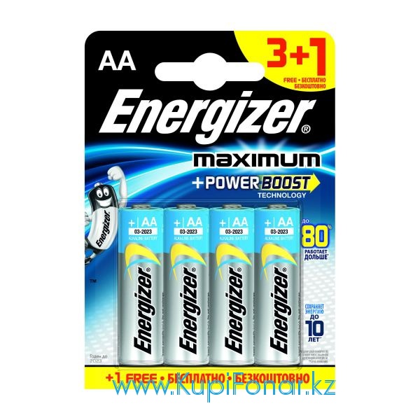   LR6 AA Energizer MAXIMUM  Alkaline 3+1    
