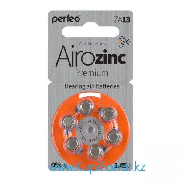   Zinc-Air Perfeo ZA13 1.45, 6    (PF ZA13/6BL)