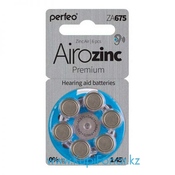   Zinc-Air Perfeo ZA675 1.45, 6    (PF ZA675/6BL)