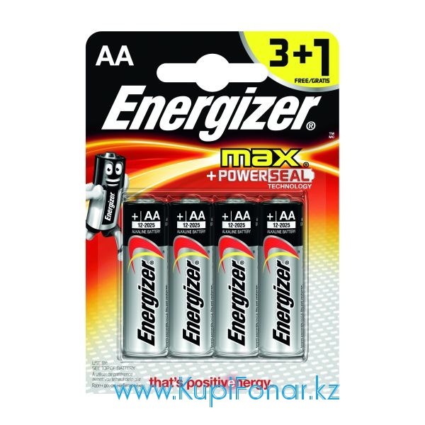   LR6 AA Energizer MAX  Alkaline 3+1    