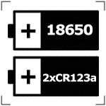   18650  4xCR123A