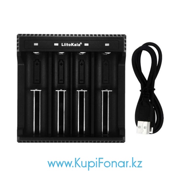 Универсальное зарядное устройство LiitoKala Lii-L4 на 4 аккумулятора Li-ion, USB