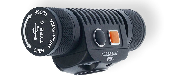   Acebeam H30 R+UV, CREE XHP70.2+Red+UV Nichia 276A 365nm, 4000 , 1x21700, USB, 6500K