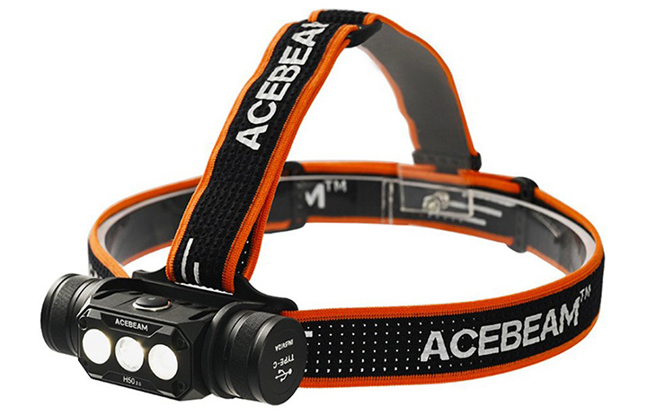   Acebeam H50 v2.0, 3x Luminus SST20 5000K, 2000 , 1x18650, USB