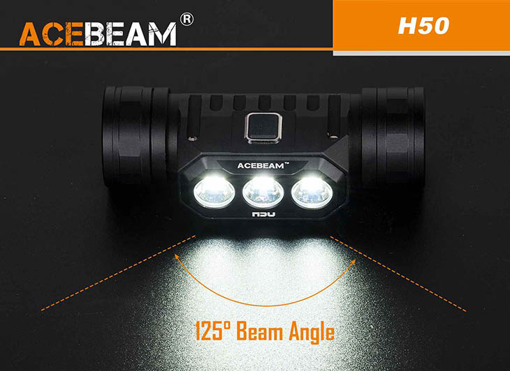   Acebeam H50, 3x Samsung LH351D, 2000 , 1x18650, USB