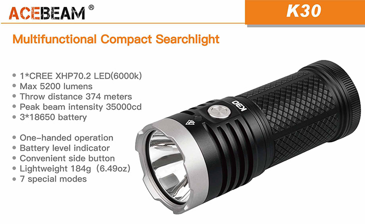  Acebeam K30, 5200 ,  