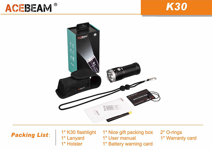  Acebeam K30, 5200 ,  