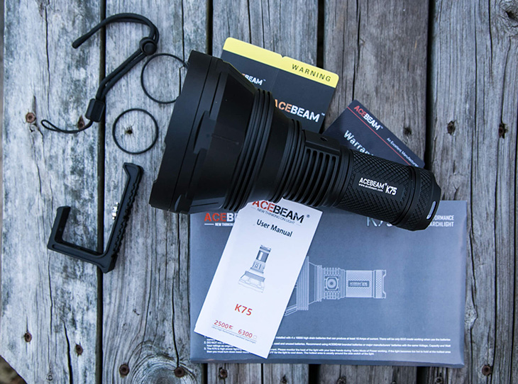 Фонарь Acebeam K75, LUMINUS SBT-90 GEN2, 6300 лм Фонарь Acebeam K75, LUMINUS SBT-90 GEN2, 6300 лм