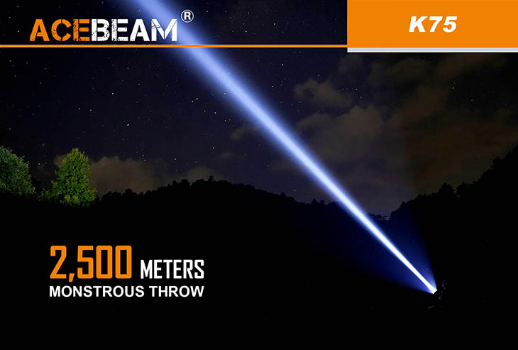     Acebeam K75, LUMINUS SBT-90 GEN2, 6300 