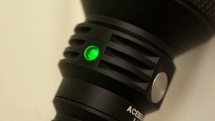 Фонарь Acebeam L18-G, OSRAM Green LED, 2100 лм, 1x21700, зелёный свет, с аккумулятором