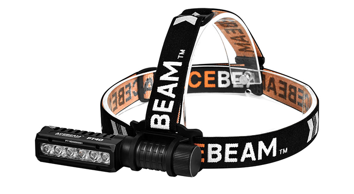 Налобный фонарь Acebeam PT40, 6x Samsung LH351D, 3000 лм, 1x18650, USB