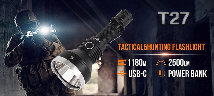  Acebeam T27, CREE XHP35, 2500 , 1x21700