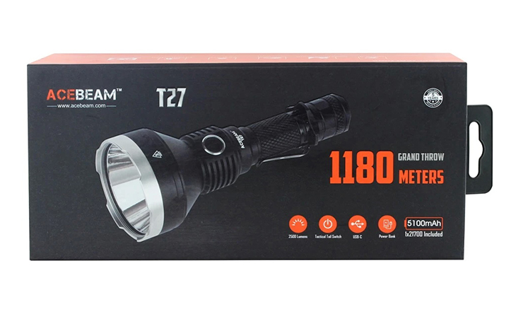  Acebeam T27, CREE XHP35, 2500 , 1x21700, USB