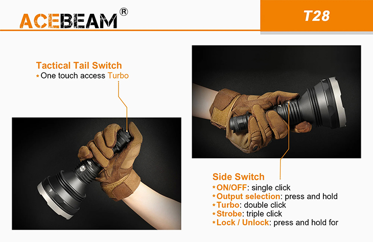  Acebeam T28, CREE XHP35, 2500 , 1x21700, USB