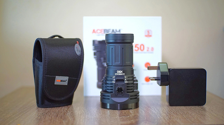  Acebeam X50 v2.0, 8x CREE XHP70.2 6500K, 45000 , 10.8/4250, USB Type-C, PowerBank