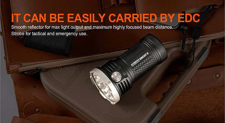  Acebeam X80GT v2.0, 18x CREE XHP50.3 HI 6500K, 34000 , 4x 18650, USB Type-C, PowerBank, 6500K