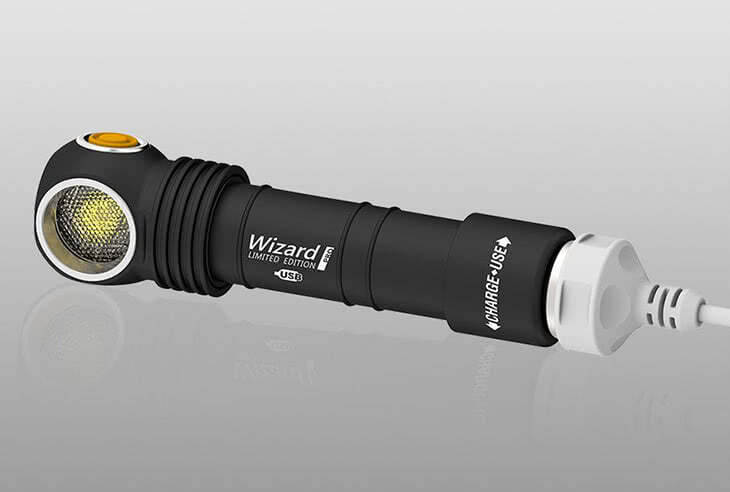 Аккумуляторный налобный мультифонарь Armytek Wizard Pro Nichia Magnet USB+18650