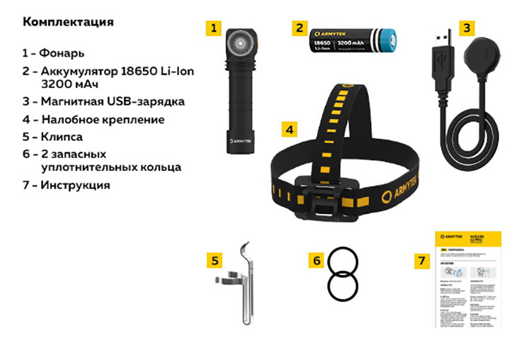  Armytek Wizard v4 C2 USB+18650, 1120 ,  