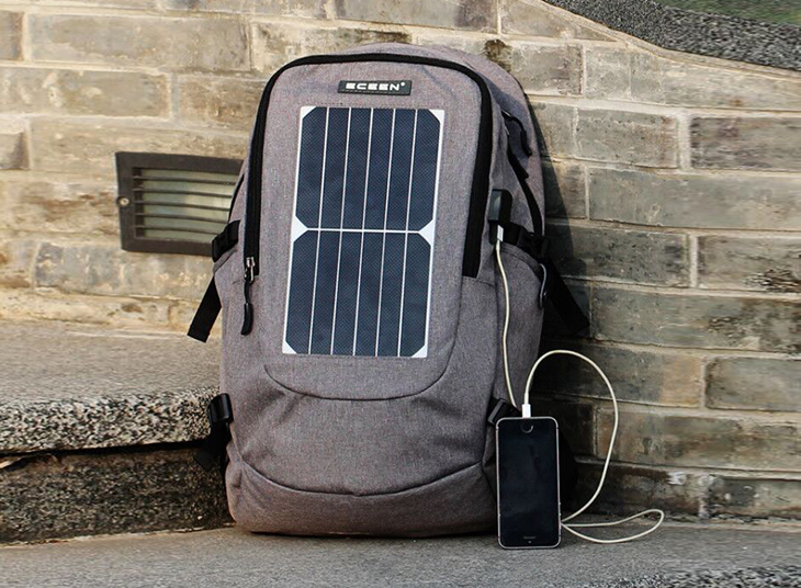 Рюкзак Eceen CitySolar (ECE-668) с солнечной панелью 7Вт, USB