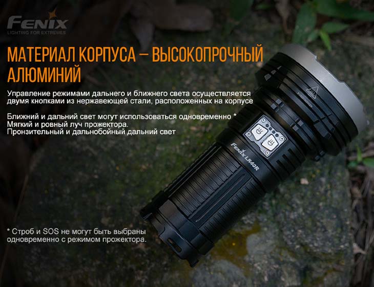  Fenix LR40R, CREE XP-L HI V3 + 18xLuxeon V2, 12000 , 12000 , USB