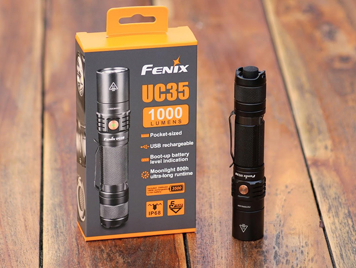 Аккумуляторный фонарь Fenix UC35 V2.0, 1000 лм, 18650, USB