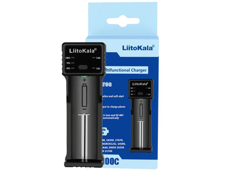    LiitoKala Lii-100  1  Li-ion/LiFePO4/Ni-MH, USB,  POWERBANK