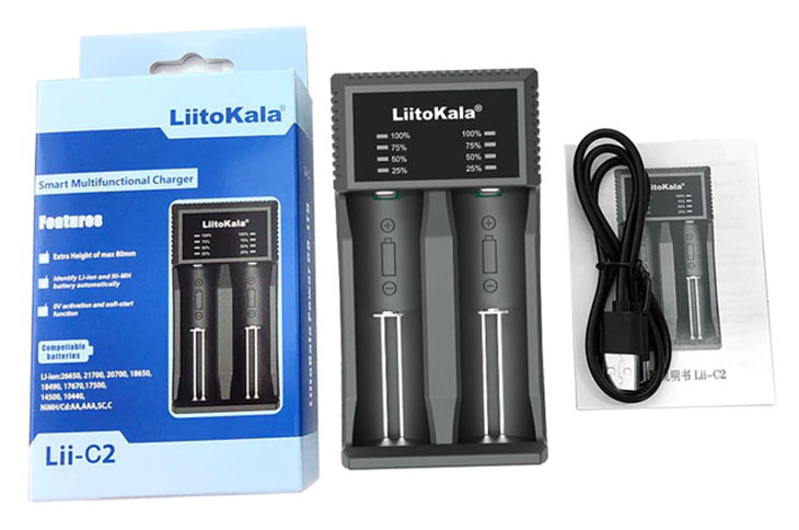    LiitoKala Lii-C2  2  Li-ion/Ni-MH, USB