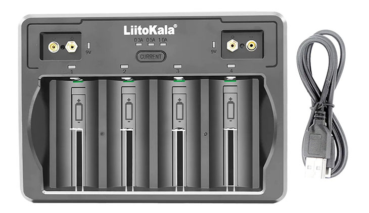    LiitoKala Lii-D4  4  Li-ion/LiFePO4/Ni-MH, 2x NiMH, LCD