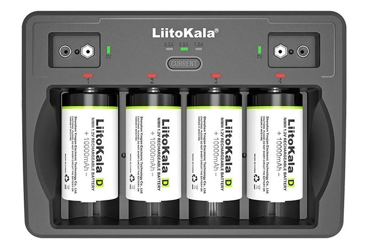    LiitoKala Lii-D4  4  Li-ion/LiFePO4/Ni-MH, 2x NiMH, LCD