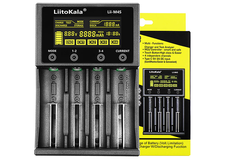 Универсальное зарядное устройство LiitoKala Lii-M4S 