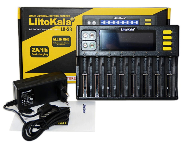 Универсальное зарядное устройство LiitoKala Lii-S8