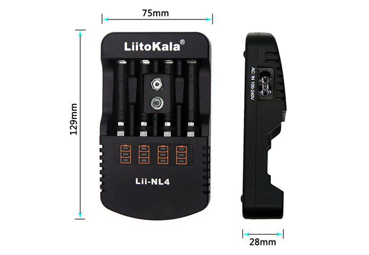 Универсальное зарядное устройство LiitoKala Lii-NL4 