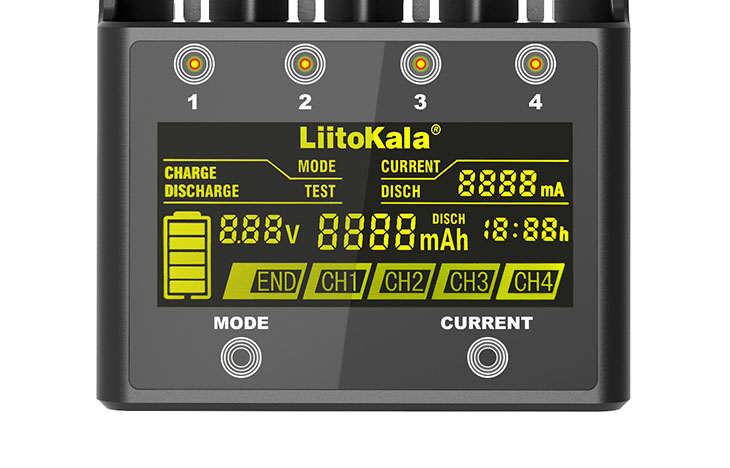 Индикация статуса зарядки Lii-500S