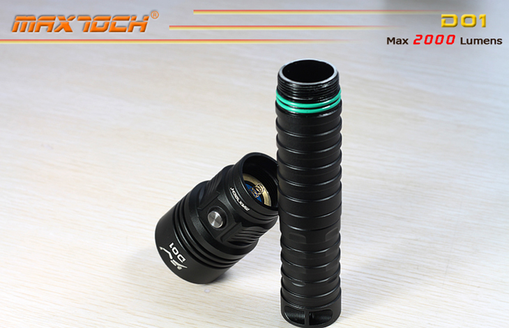  Maxtoch D01, CREEE XM-L2 U3, 1200 , 1-2x26650,  