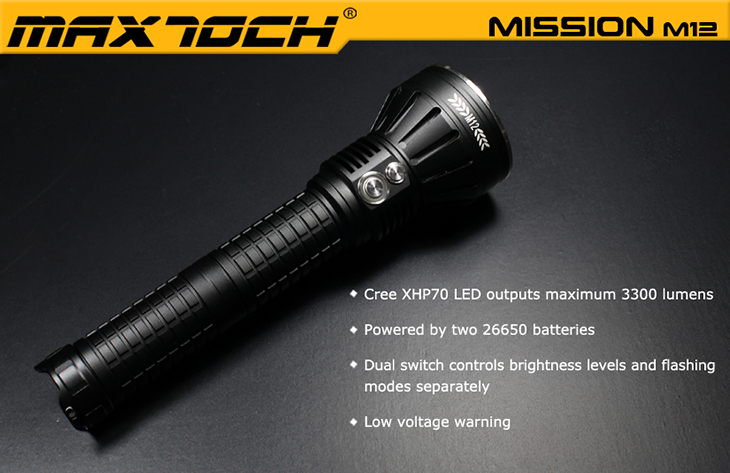  Maxtoch M12, CREE XHP70, 3200 , 2x26650