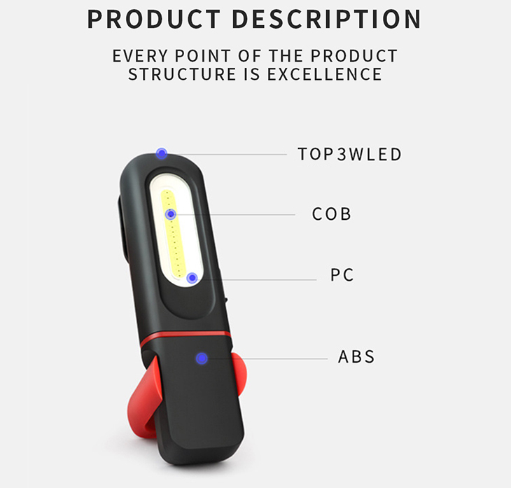   Mijomi W20, COB+LED, 350+80  (5W), Li-ion 1500, USB MicroUSB