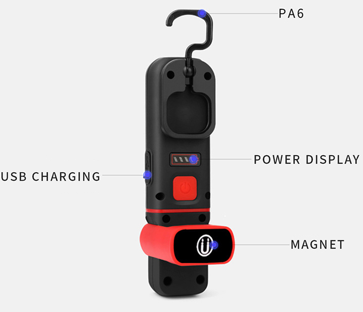   Mijomi W20, COB+LED, 350+80  (5W), Li-ion 1500, USB MicroUSB