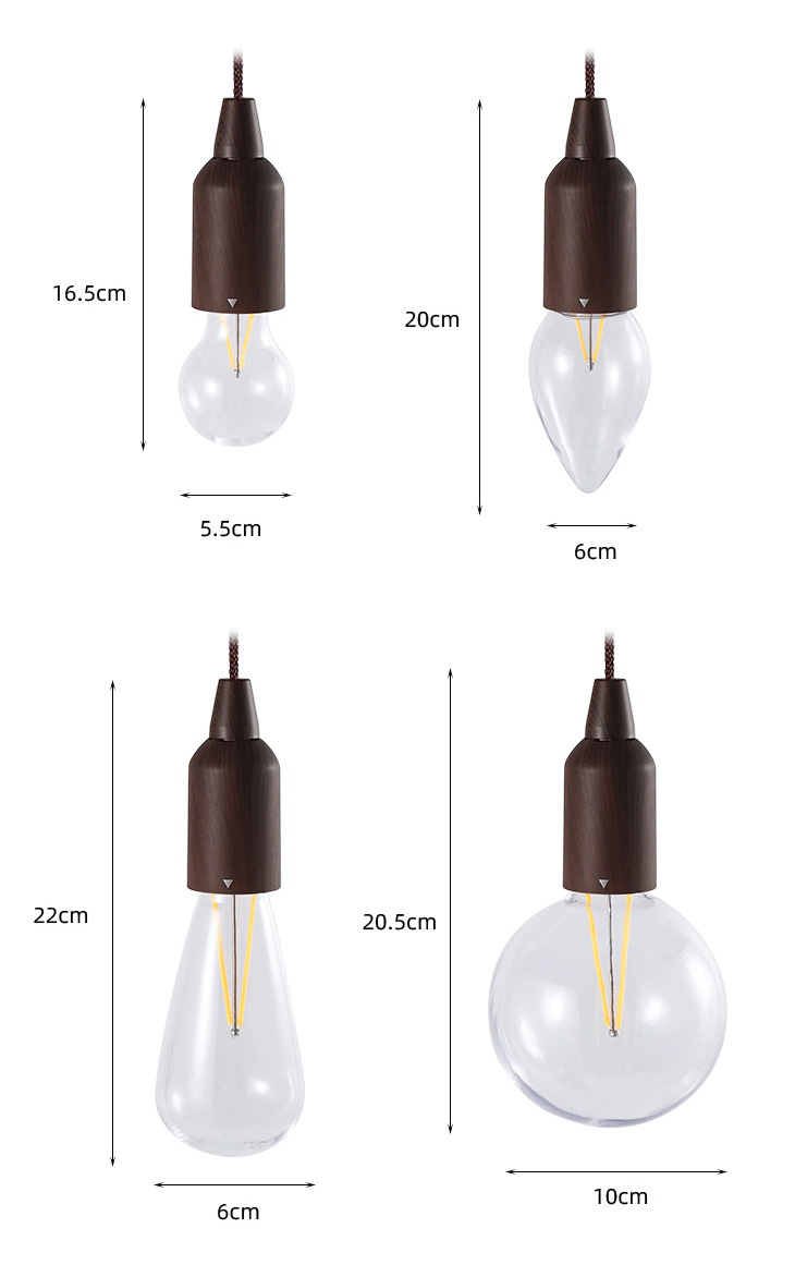 Лампа кемпинговая CLS OUTDOOR CORD LAMP SMALL BALL, 70 лм (2 Вт), D5,5x16,5 см, коричневый