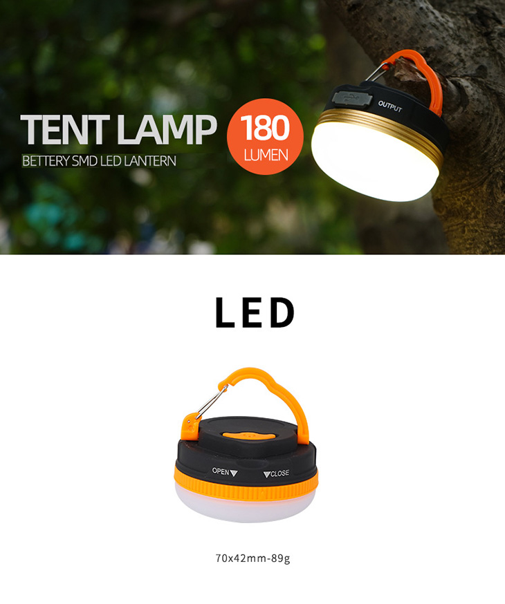   CLS TENT LAMP B, 180  (1  + 7xSMD LED), 3xAAA, /