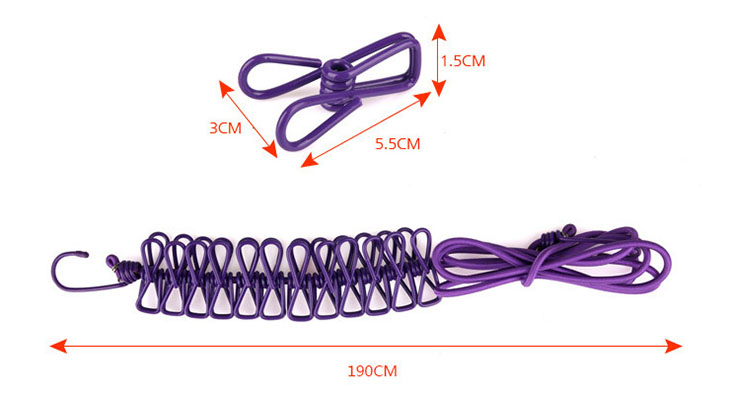    Selpa CAMPING STRETCH CLOTHESLINE, 1,8-3,6 , 12 , 