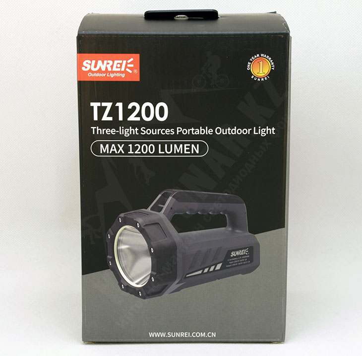    Sunree TZ1200 v2, 1200 , LED+COB+RED, Li-ion 10400 , PowerBank, USB Type-C, 