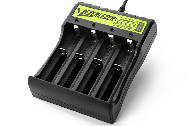 Зарядное устройсто Vezerlezer IC4, 4 слота для Li-ion, USB