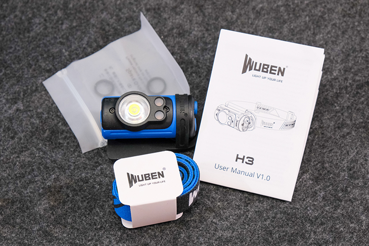   Wuben H3, OSRAM P9, 120 +RED+Blue, 2xAAA