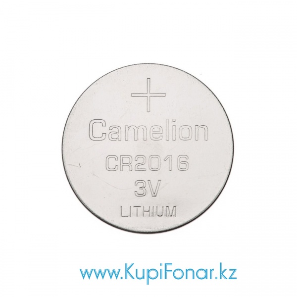 Элемент питания литиевый Camelion CR2016 3В, 1 шт в блистере (CR2016-BP1)
