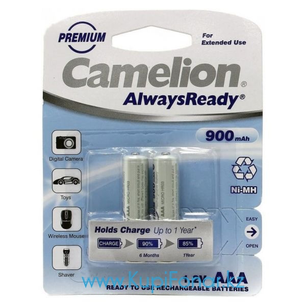  NiMH Camelion AlwaysReady /HR03 900, 2   (NH-AAA900ARBP2)