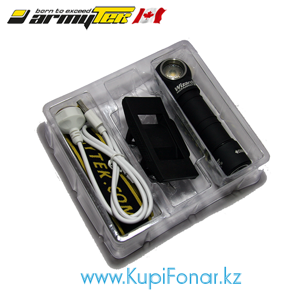 Фонарь Armytek Wizard v3 Magnet USB+18650 Silver, XP-L, 1250 лм, 1x18650, нейтральный белый